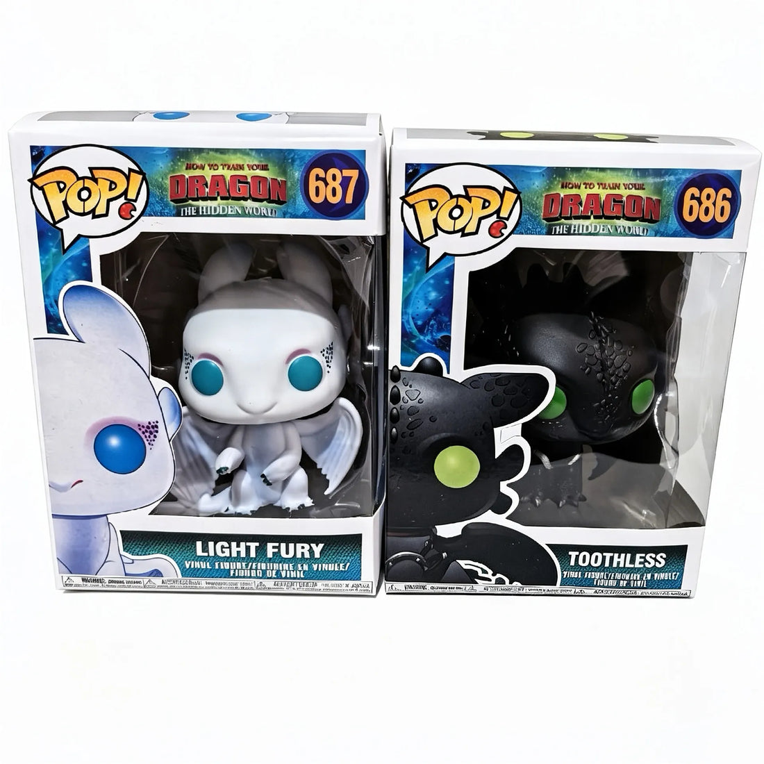 Pop! HTTYD Night Fury & Light Fury Figures