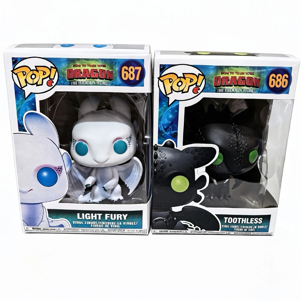 Pop! HTTYD Night Fury & Light Fury Figures
