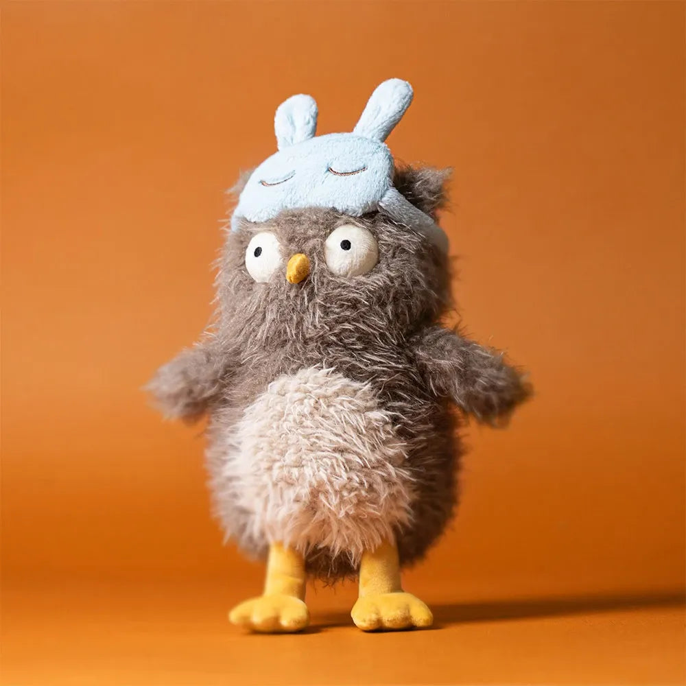 JC Snoozing Owl Bedtime Sleep Mask Plush (20 cm)