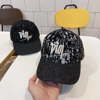 D-Luxe Oblique Embroidered Baseball Cap