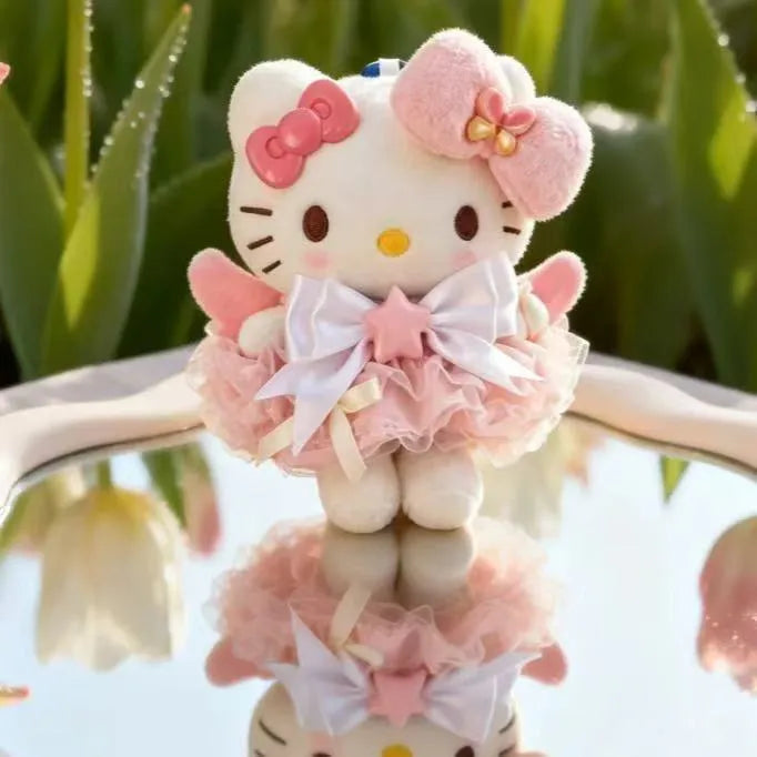 Hello Kitty Pastel Fairy Tutu Plush Keychain