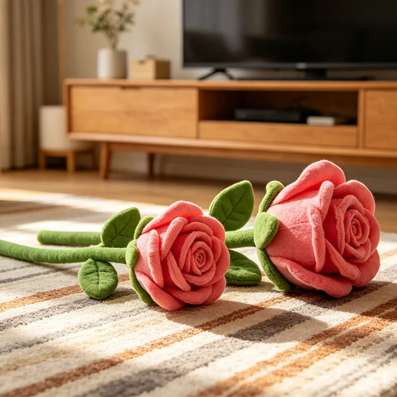 Love Blossoms Long-Stem Plush Rose