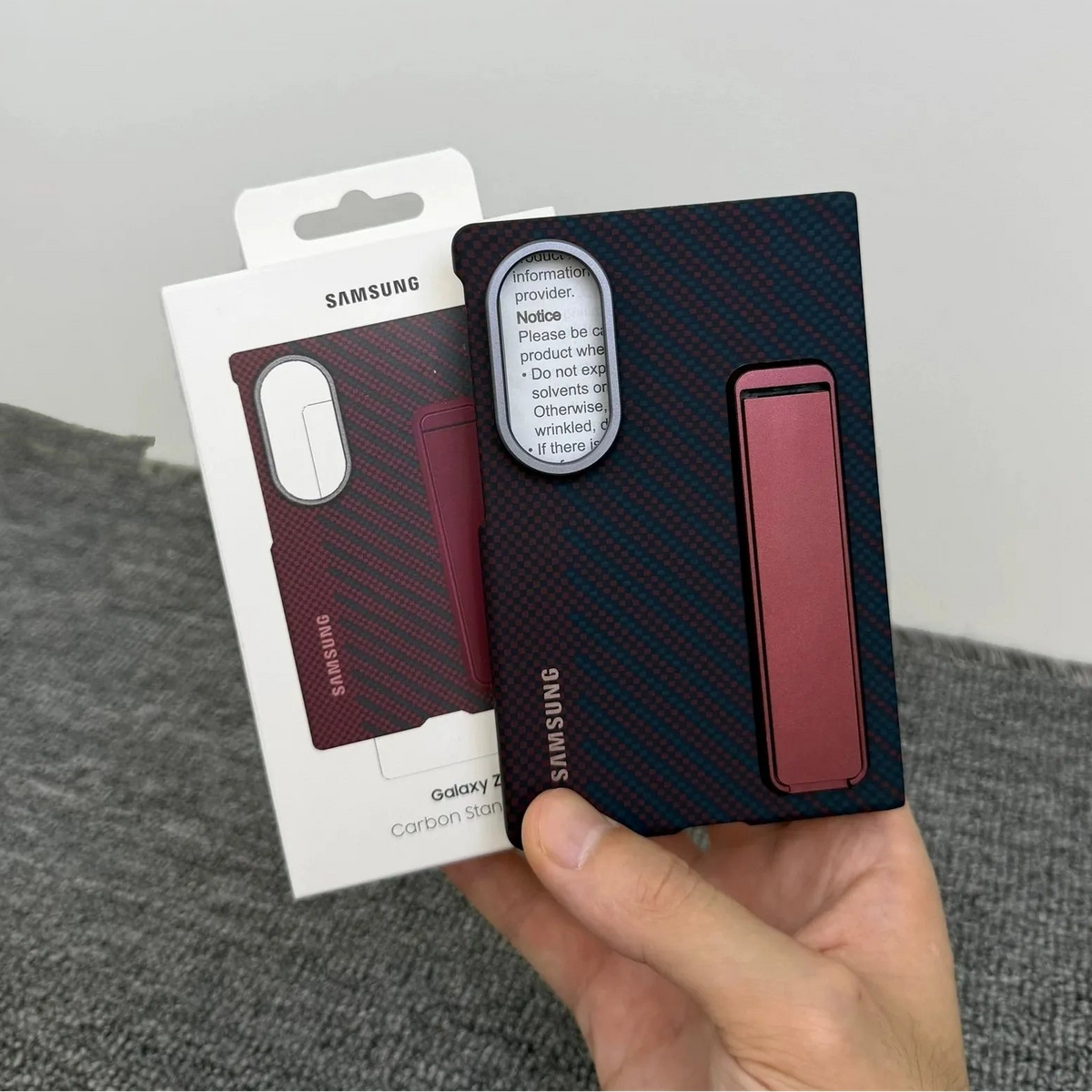 Samsung Carbon Magnetic Phone Case (For Z Fold 8)