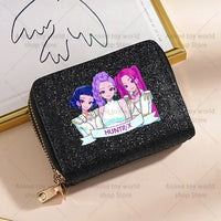 K-Pop Demon Hunters Glitter Compact Zipper Wallet