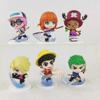 One Piece Ocean Splash Mini Figures (Set of 6)