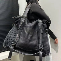 Tactical Mesh Oversized Slouchy Duffel Tote