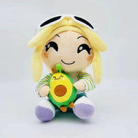 Blonde Trapper Hat Gamer Girl Avocado Plush Toy (24 cm)