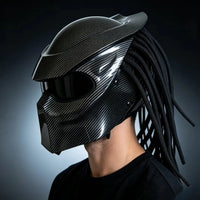 Carbon Weave Yautja Biomask Street Helmet