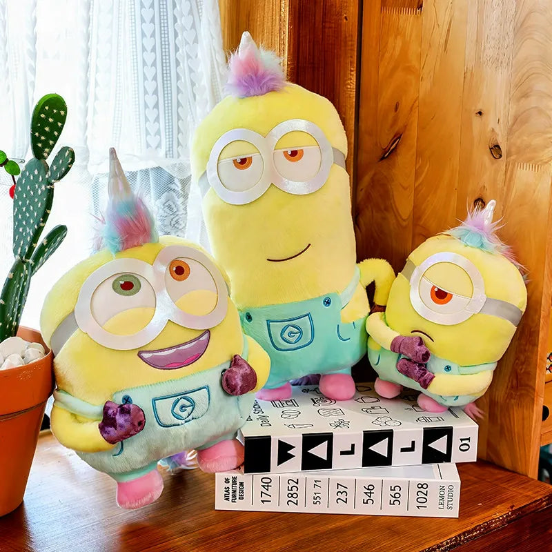 Minions Rainbow Unicorn Velvet Plush
