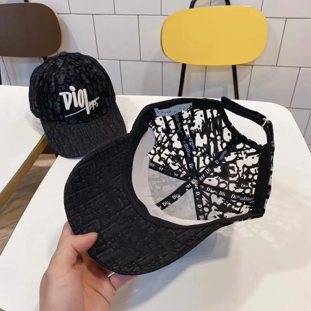 D-Luxe Oblique Embroidered Baseball Cap