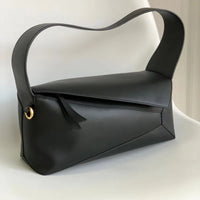 LOVE Puzzle Edge Leather Baguette Shoulder Bag