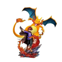 Pokémon Champion Blue & Charizard Flaming Statue
