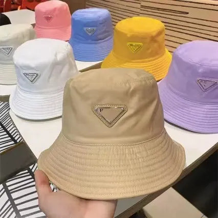 PR Luxe Triangle Plaque Nylon Bucket Hat
