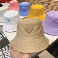PR Luxe Triangle Plaque Nylon Bucket Hat