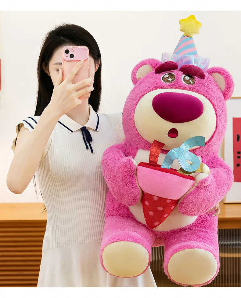 DZNY Strawberry Party Bear Anniversary Plush