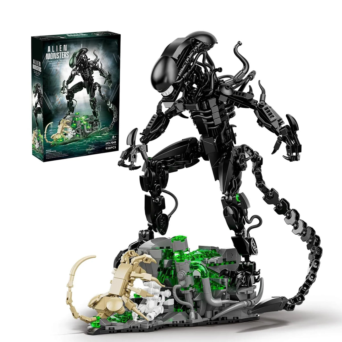 TEC DK7048 Alien Monsters Xenomorph Building Set (800 Pcs)