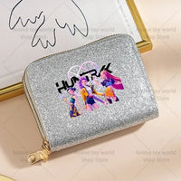 K-Pop Demon Hunters Glitter Compact Zipper Wallet