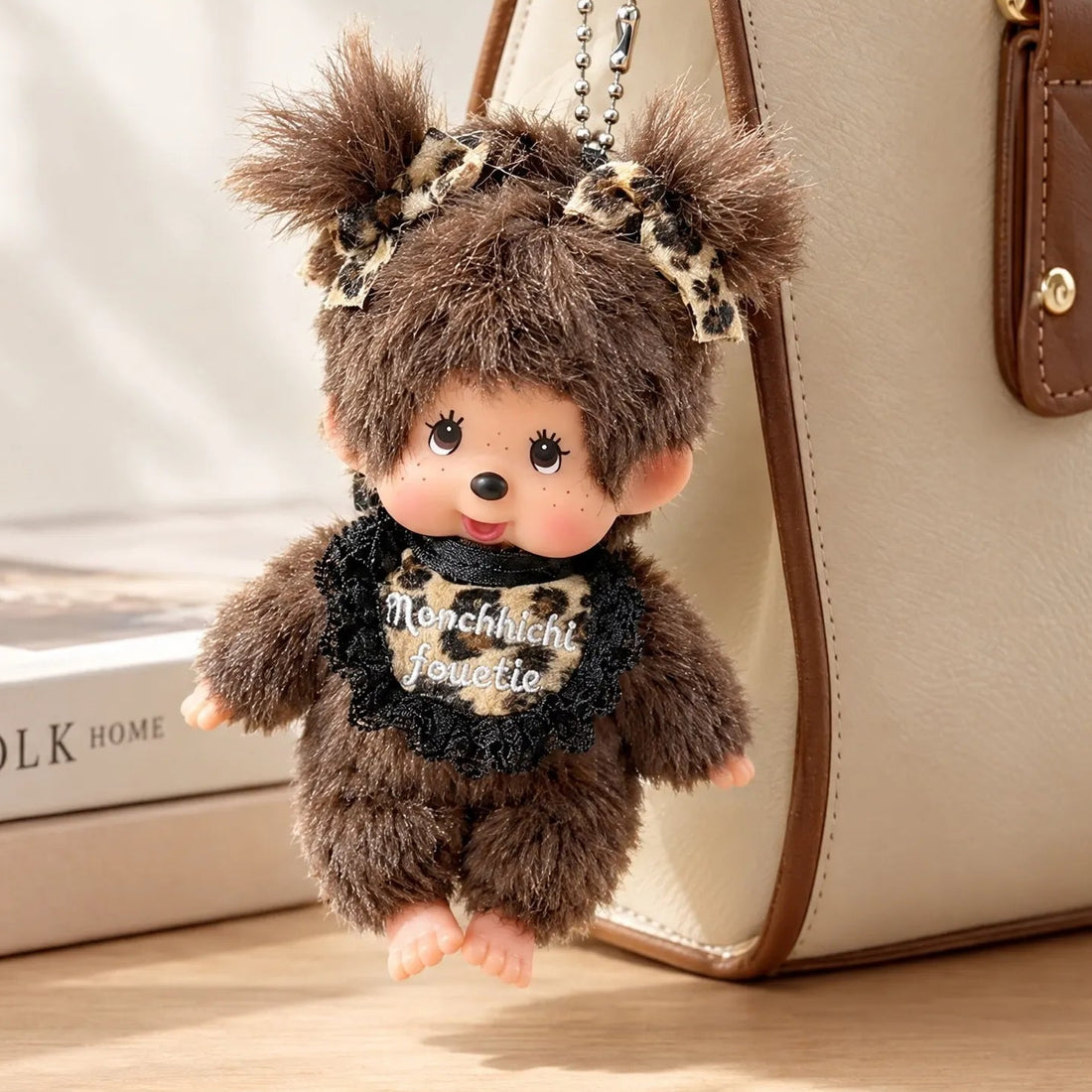 Monchhichi x Jouetie Leopard Edition Plush Keychain