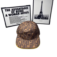 Funday Luxe Leather Trim Baseball Cap