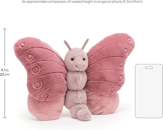 JC Blossom Dusky Rose Butterfly Plush
