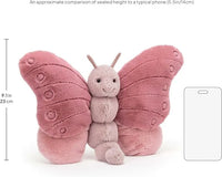 JC Blossom Dusky Rose Butterfly Plush