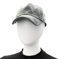 Monogram Luxe Washed Denim Heritage Baseball Cap