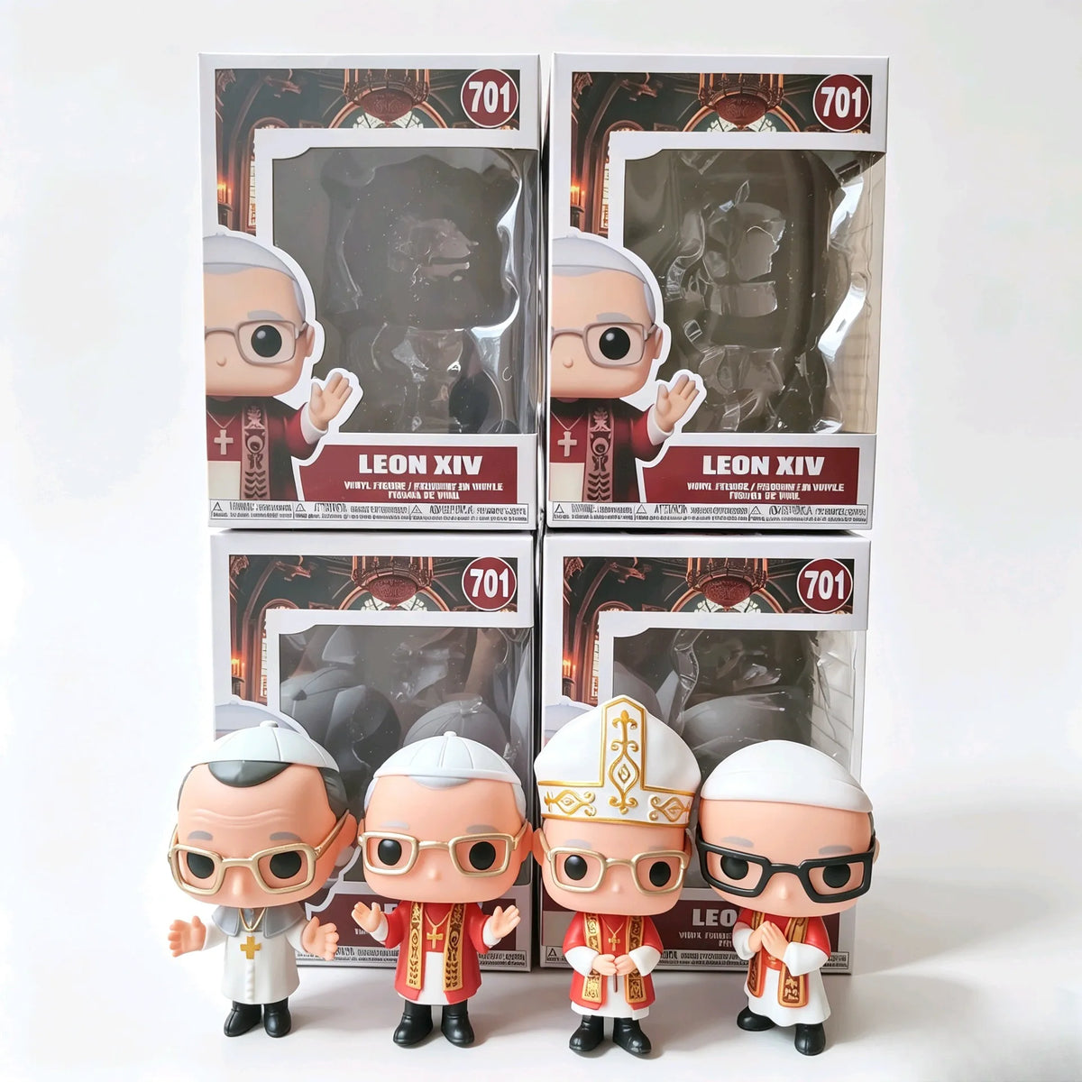 Pop! Icons Pope Leo XIV Vinyl Figure Showcase