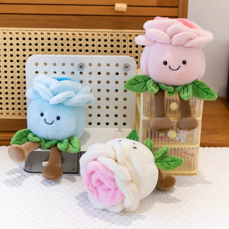 JC Botanical Bloom Sitting Rose Plush (22 cm)
