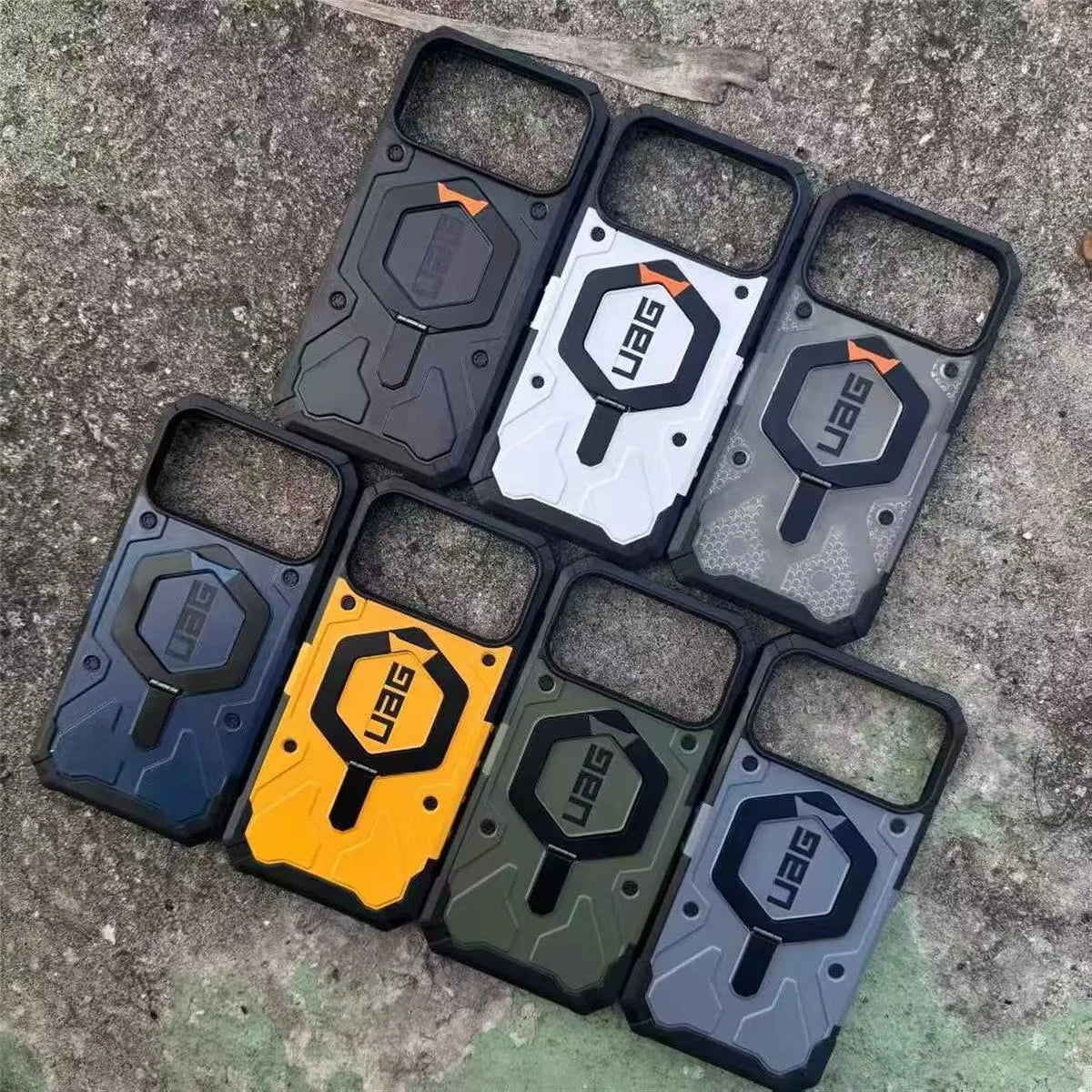 UAG Rugged Kickstand Armor Case (For iPhone)