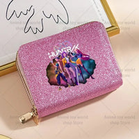 K-Pop Demon Hunters Glitter Compact Zipper Wallet