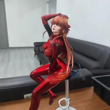 Evangelion Asuka Langley Plugsuit Stool Statue (42 cm)