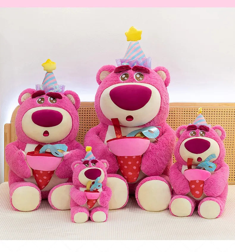 DZNY Strawberry Party Bear Anniversary Plush