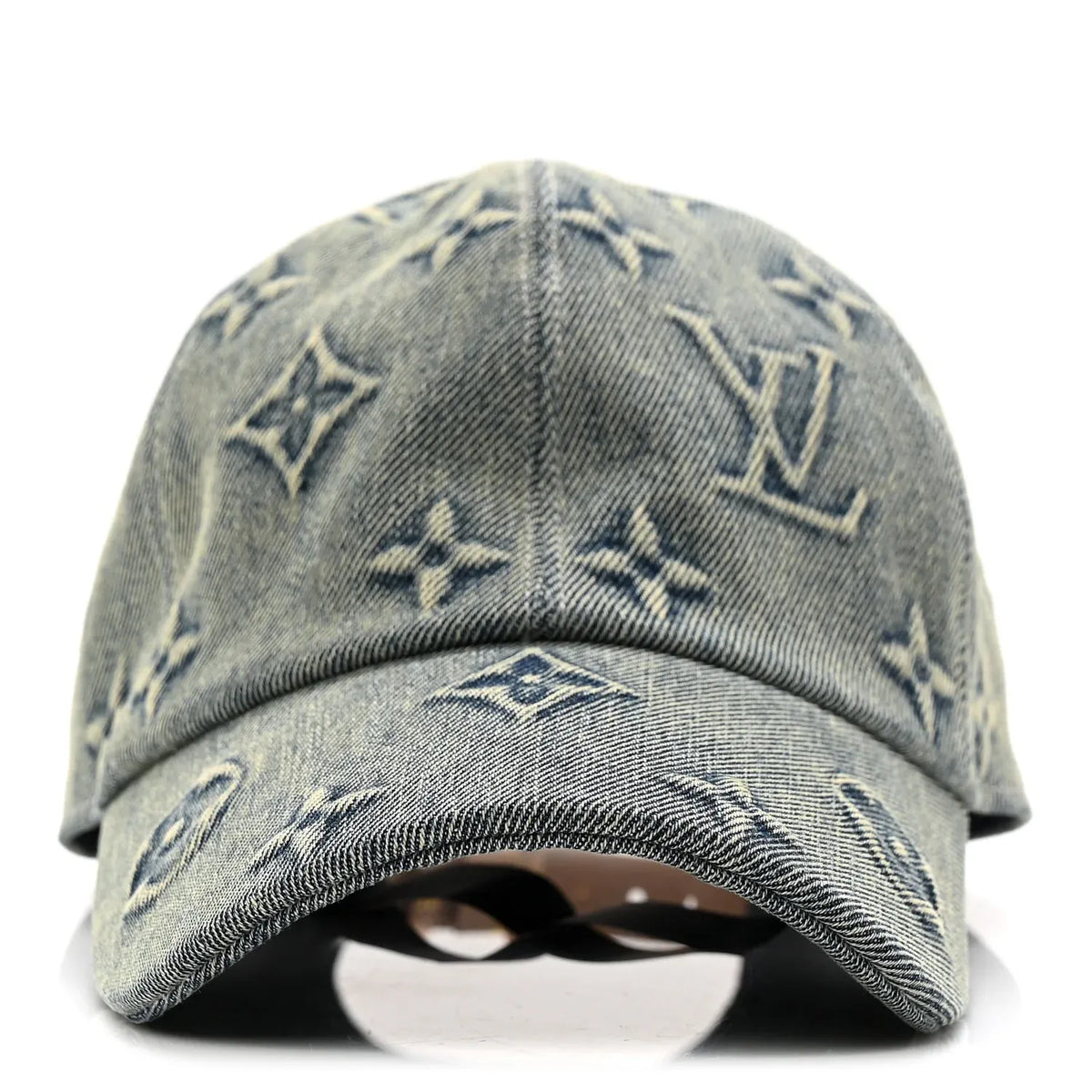 Monogram Luxe Washed Denim Heritage Baseball Cap