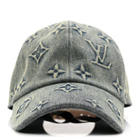 Monogram Luxe Washed Denim Heritage Baseball Cap