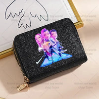 K-Pop Demon Hunters Glitter Compact Zipper Wallet