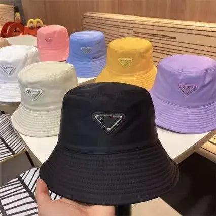PR Luxe Triangle Plaque Nylon Bucket Hat