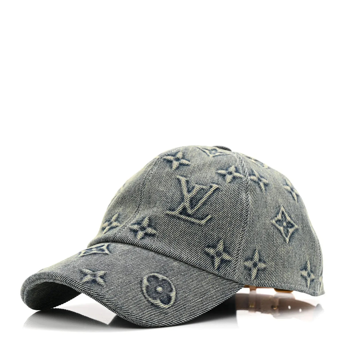 Monogram Luxe Washed Denim Heritage Baseball Cap