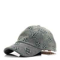 Monogram Luxe Washed Denim Heritage Baseball Cap