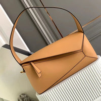 LOVE Puzzle Edge Leather Baguette Shoulder Bag