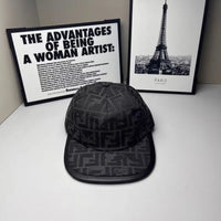 Funday Luxe Leather Trim Baseball Cap