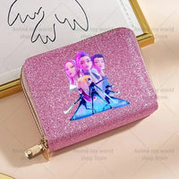 K-Pop Demon Hunters Glitter Compact Zipper Wallet