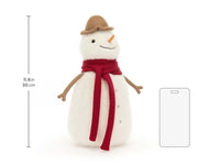 JC Festive Snowman Dapper Winter Plush Companion