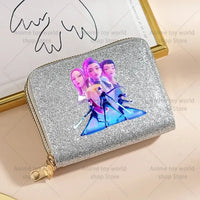 K-Pop Demon Hunters Glitter Compact Zipper Wallet