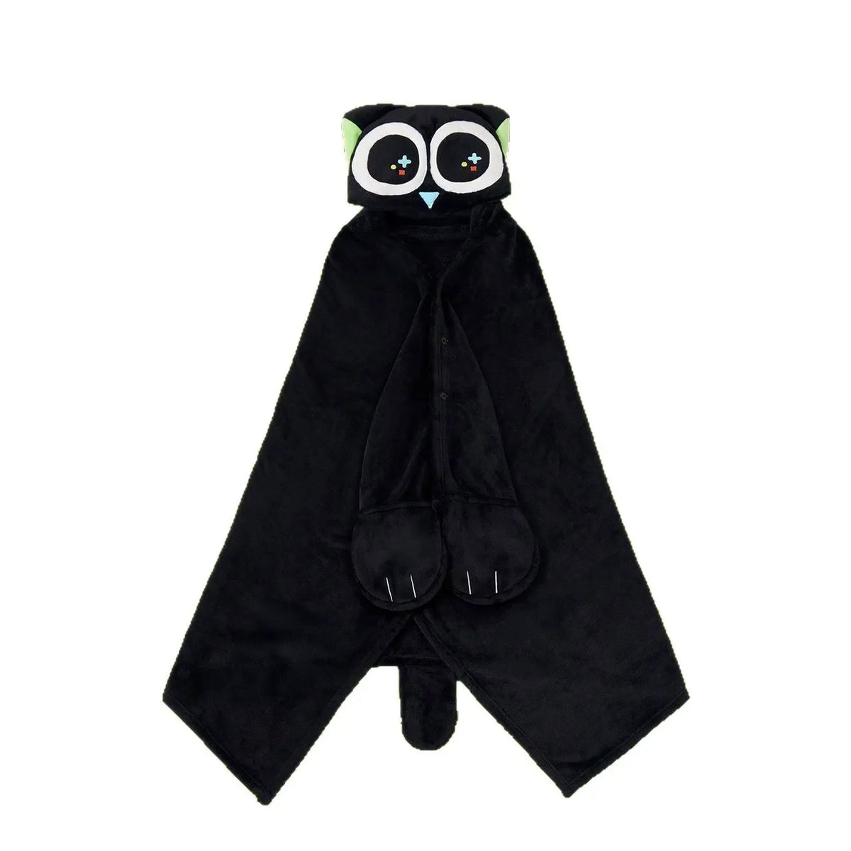 Midnight Owl Spirit Hooded Blanket Cloak