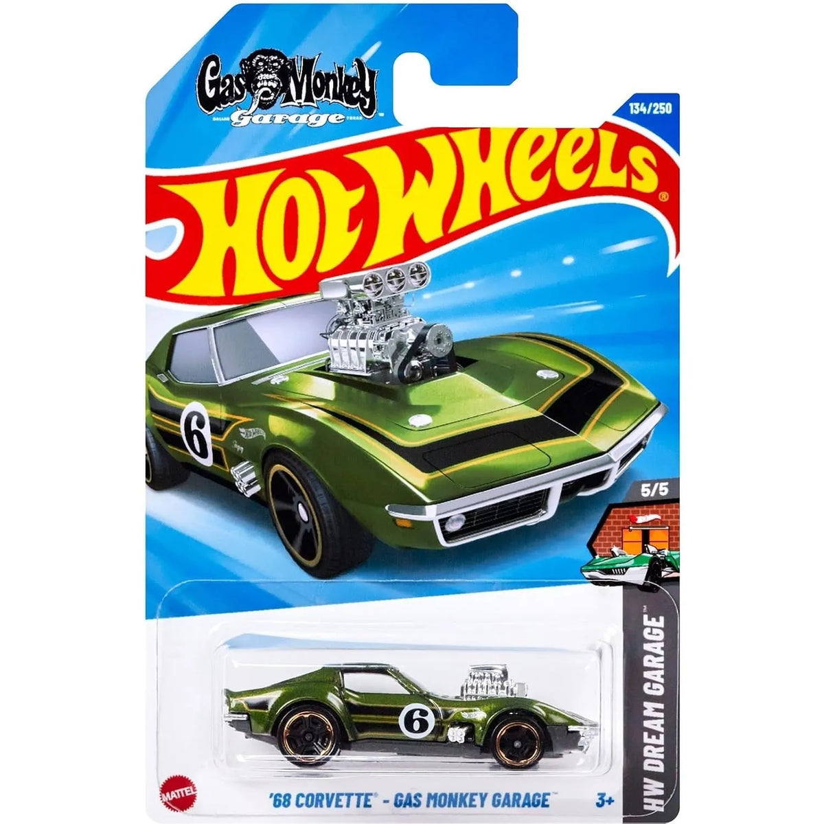 Hot Wheels '68 Corvette Gas Monkey Garage Vehicle