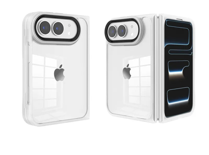 Shield Clear Flat Back Shockproof Case (For iPhone Duo)