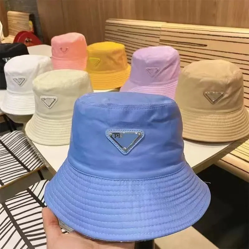 PR Luxe Triangle Plaque Nylon Bucket Hat