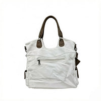 Bohemian Dual-Tone Slouchy Hobo Shoulder Bag