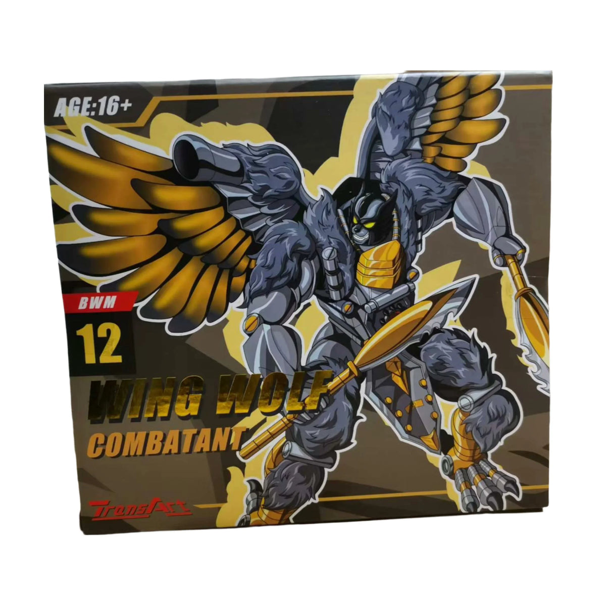 Transart TA BWM-12 BWM12 Wing Wolf Combatant Lightning (BW Beast Wars Maximals Silverbolt) 18.5cm / 7.3" - Bear Hugs