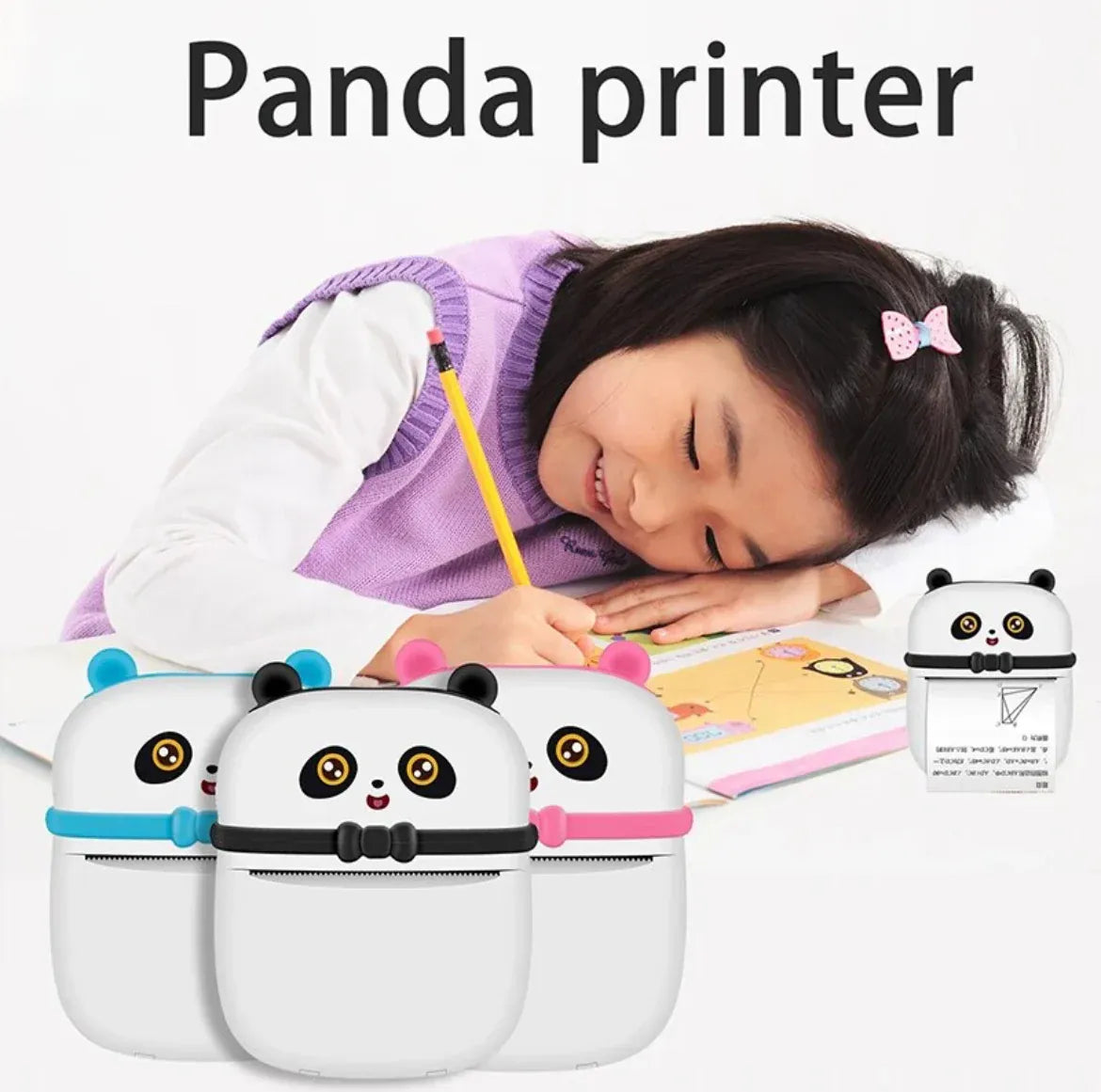 Adorable Panda Mini Thermal Printer